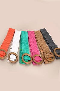 WOVEN RATTAN  BELT