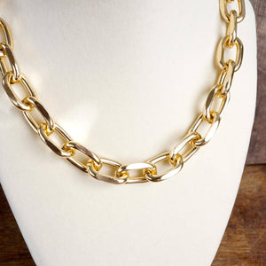 Gold-Tone Chunky Chain Necklace