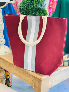 Campus Stripe Tote