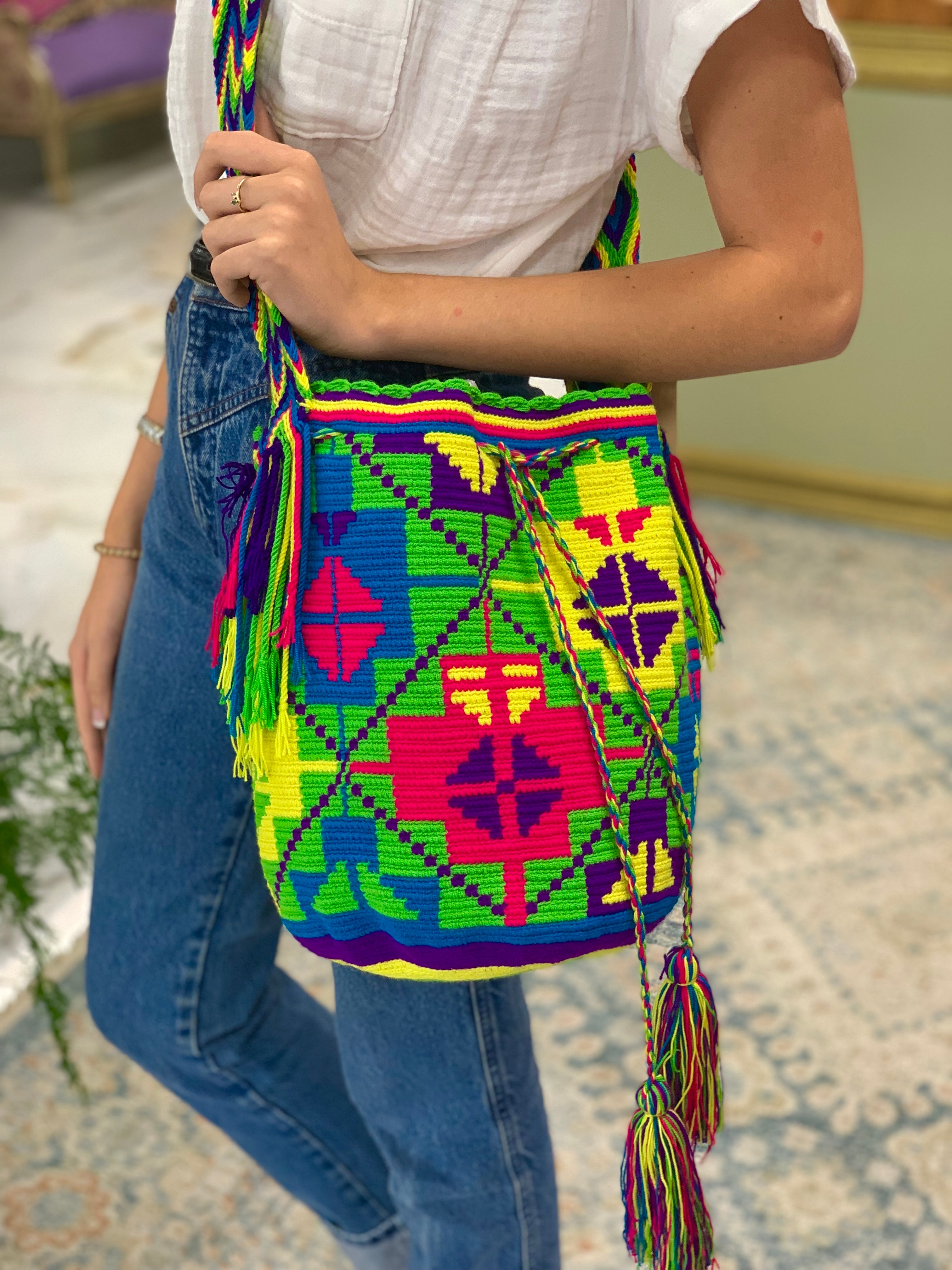 Bright Embroidered Bag