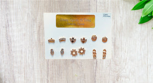 Gold Stud Earrings