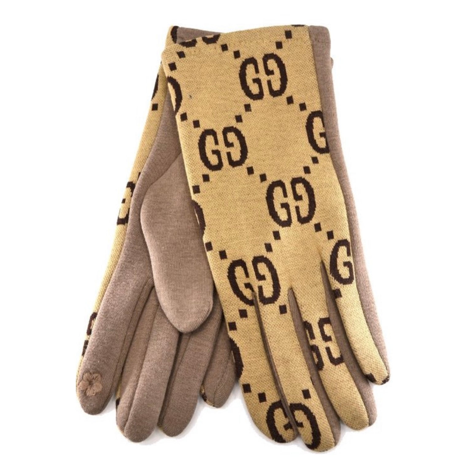 Camel Fleece Gloves