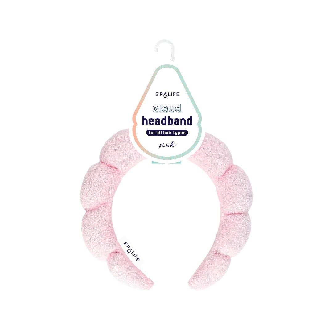 Cloud, Spa Headband  For all Hair types - (Pink or Blue)