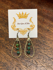 Sherri African Turqouise Earrings