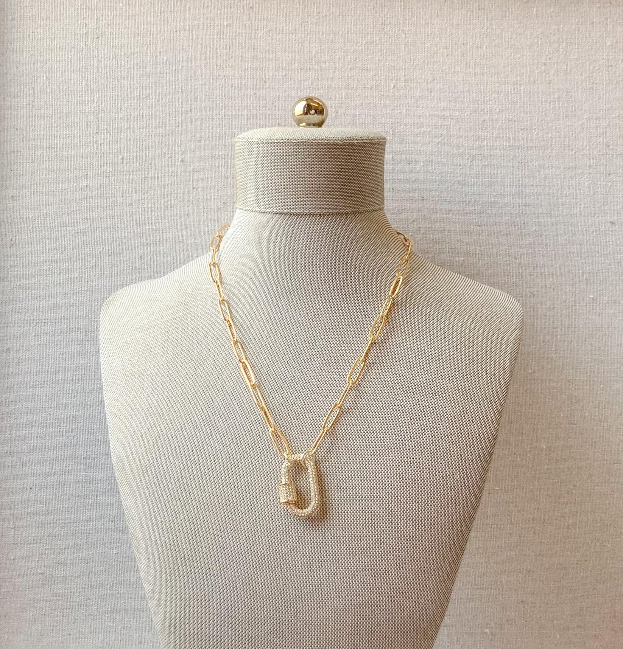 Gold Pave Necklace