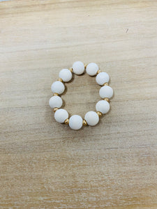 Single Wood Bead Bracelet
