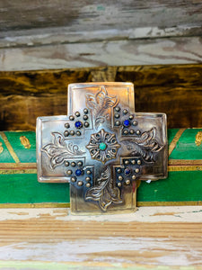 Silver Cross Buckle