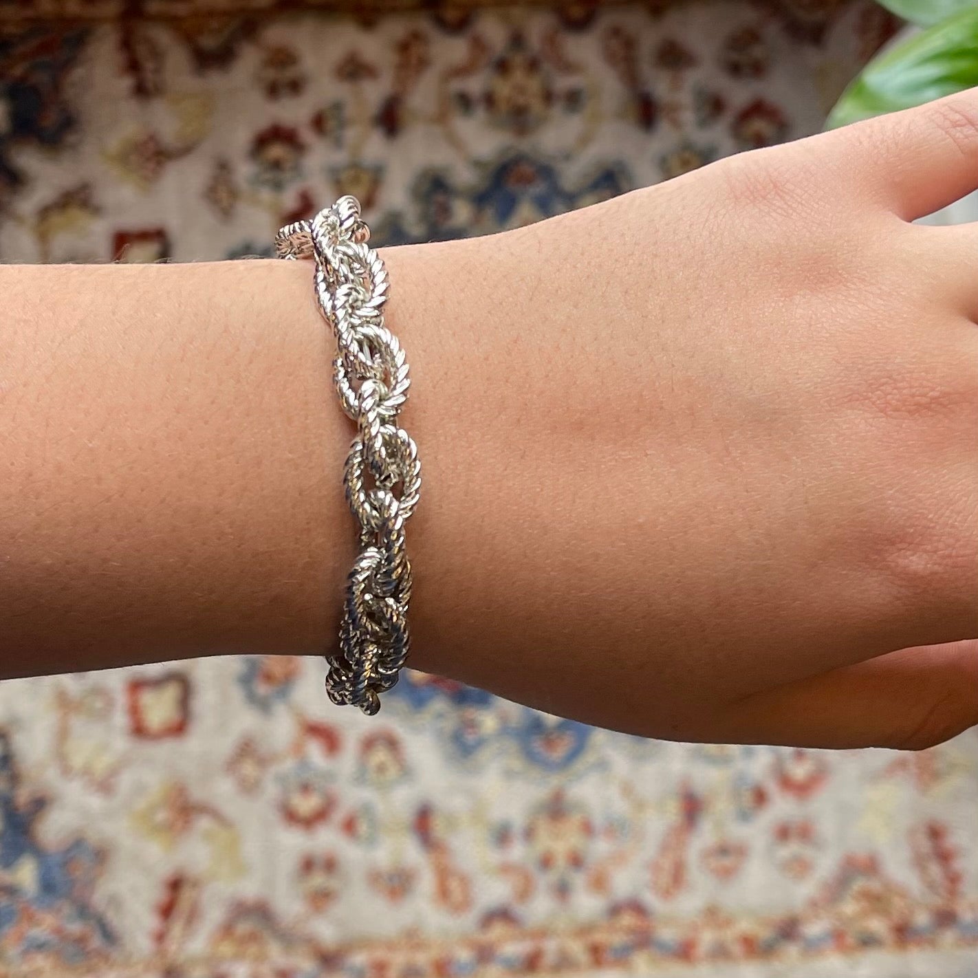 Silver Twisted Bracelet