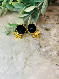 Teresita Black Earrings