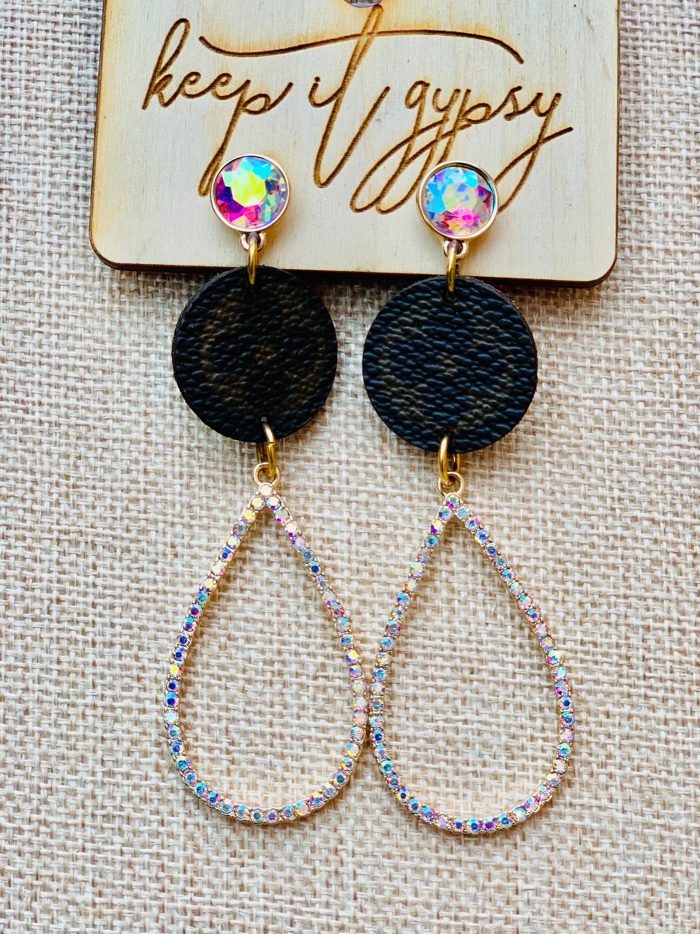 Alexis Drop Leather Earring