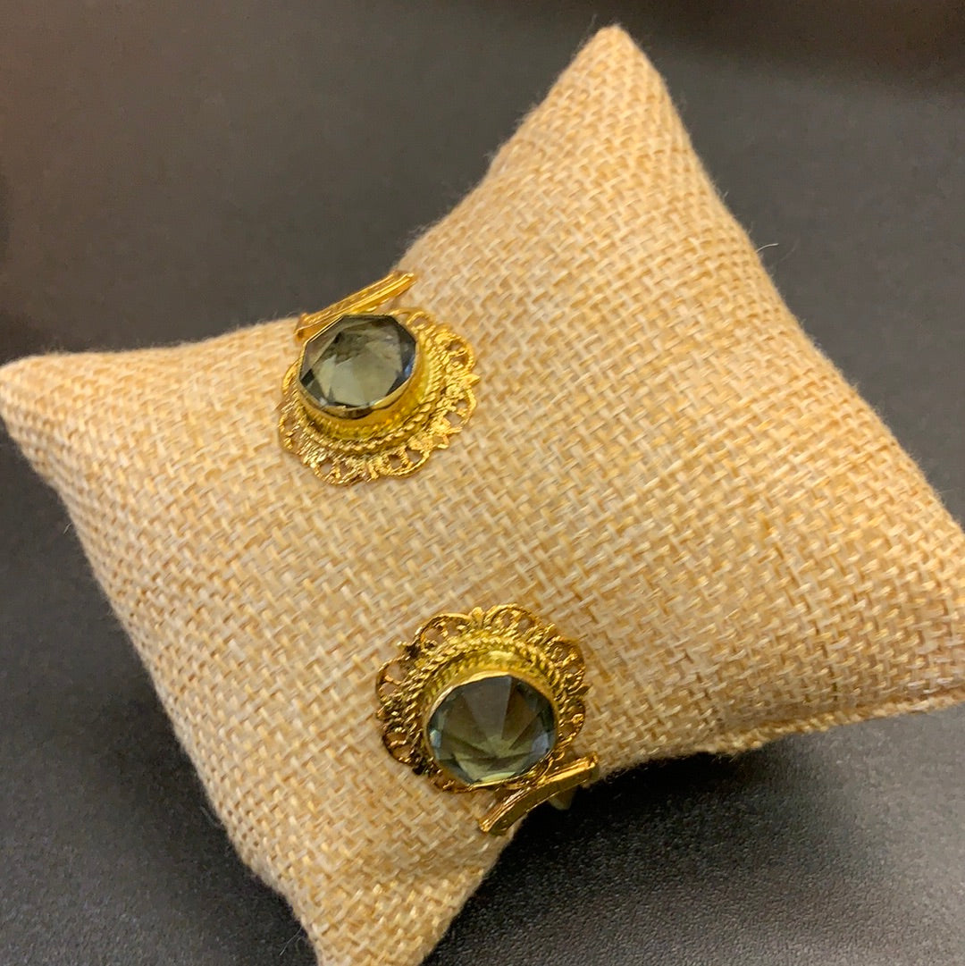 Gold Stone Cuff