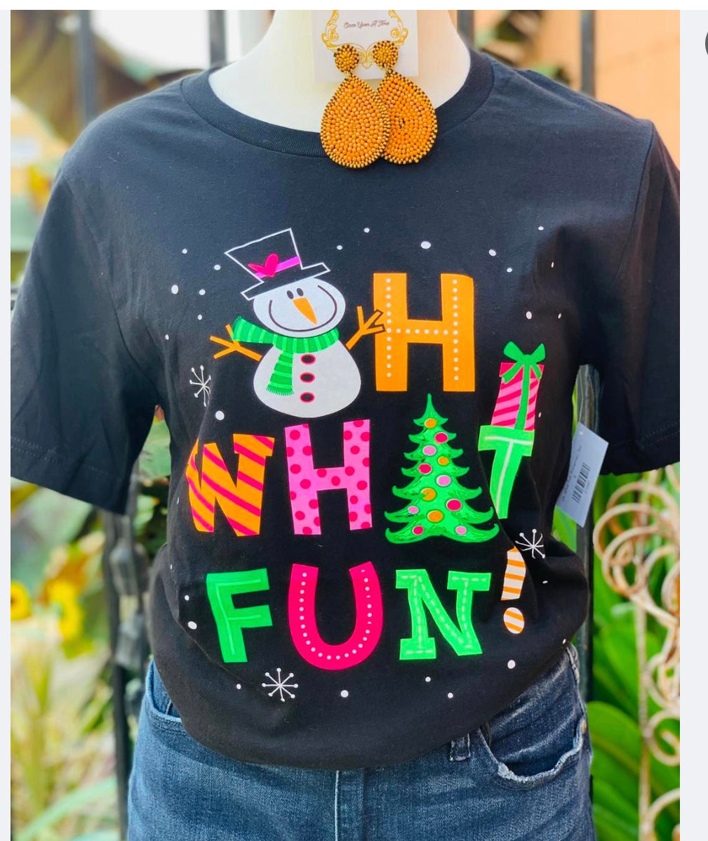 Oh What Fun Snowman Tee